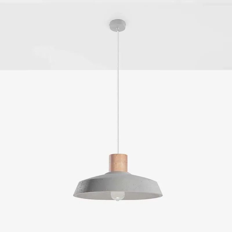 Lámpara colgante Afra de Sollux con pantalla de hormigón - Iluminacion