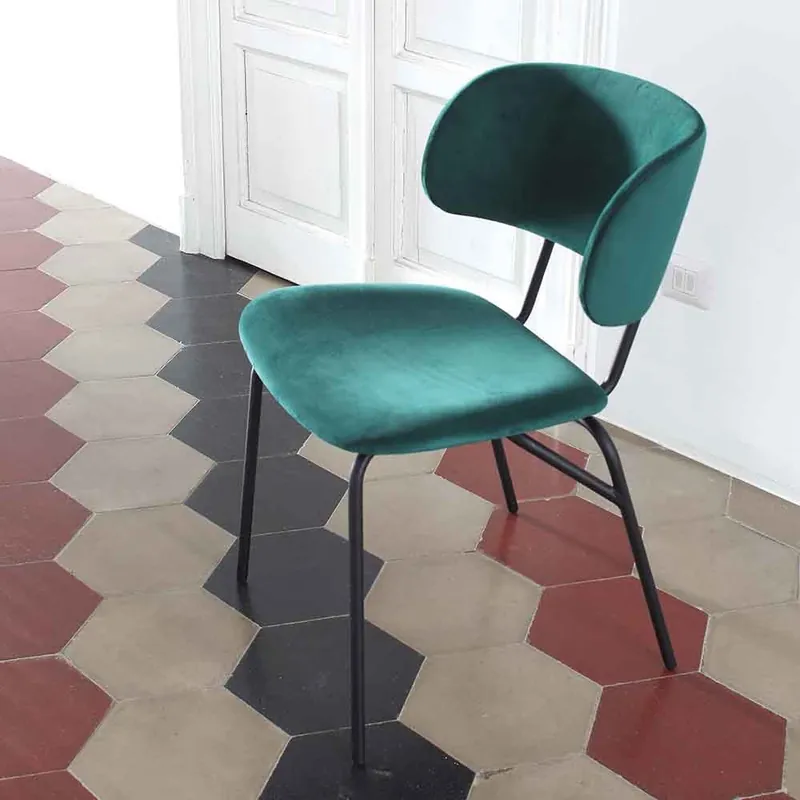 20 sillas Vibe en metal y terciopelo | Kasa-Store