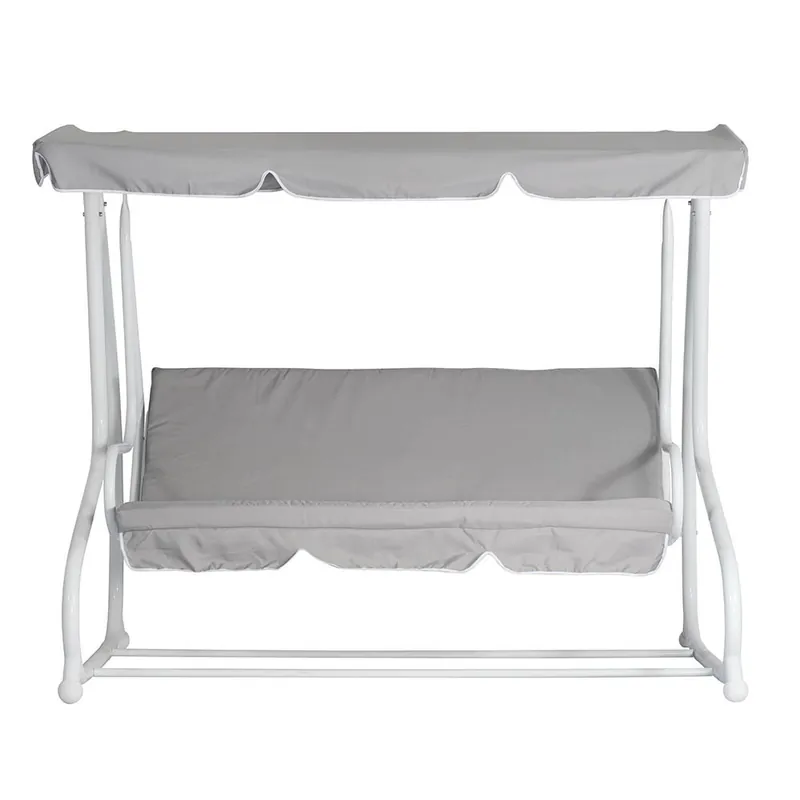 Columpio de jardín de tres plazas con respaldo reclinable - Mueble de jardin