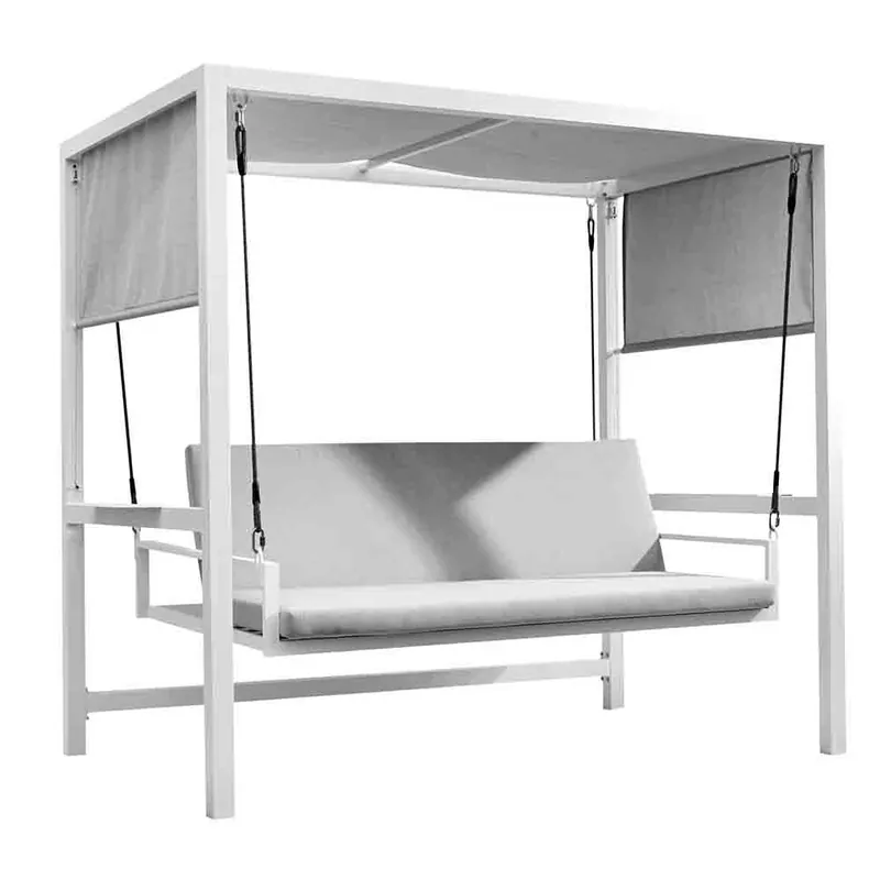 Columpio de jardín reclinable de tres plazas - Mueble de jardin