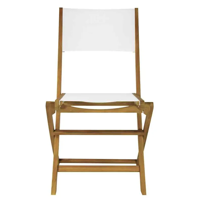 Silla plegable Venturina en madera de acacia con o sin reposabrazos - Mueble de jardin