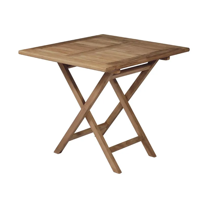 Mesa plegable Vulcano 80x80 fabricada en teca - Mueble de jardin