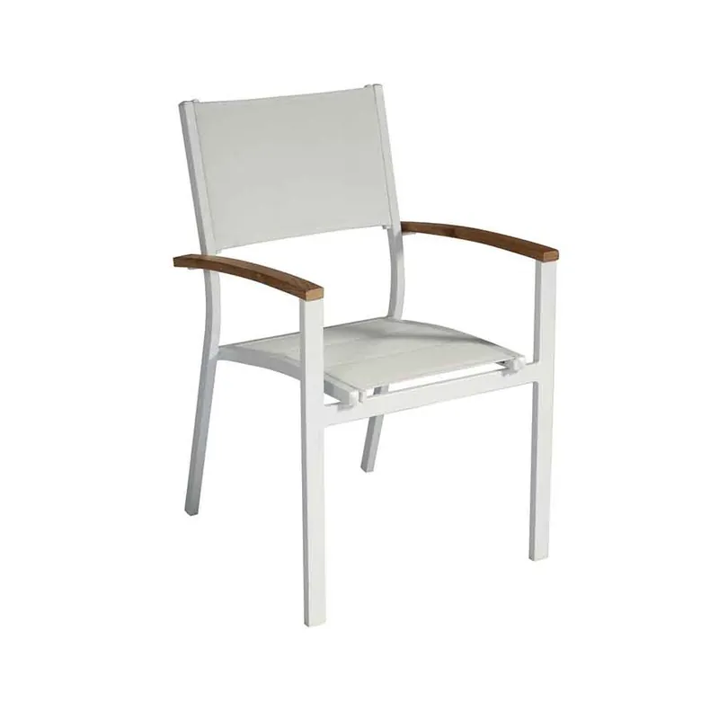 Silla de jardín Tenerife con reposabrazos apilables - Mueble de jardin