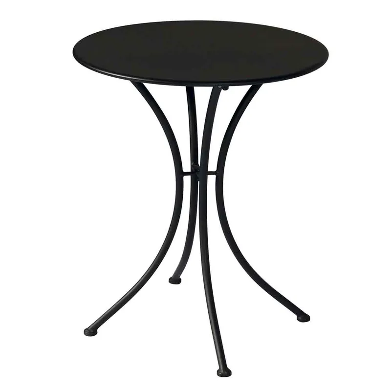 Mesa de exterior Stresa Ø60 cm en hierro con tratamiento antioxidante - Mueble de jardin