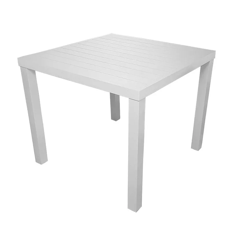 Mesa de exterior San Vicenzo en aluminio 80 x 80 cm - Mueble de jardin