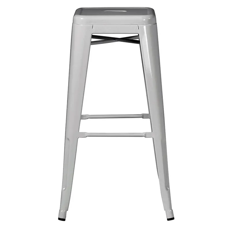 Taburetes metálicos apilables para exterior. - Mueble de jardin