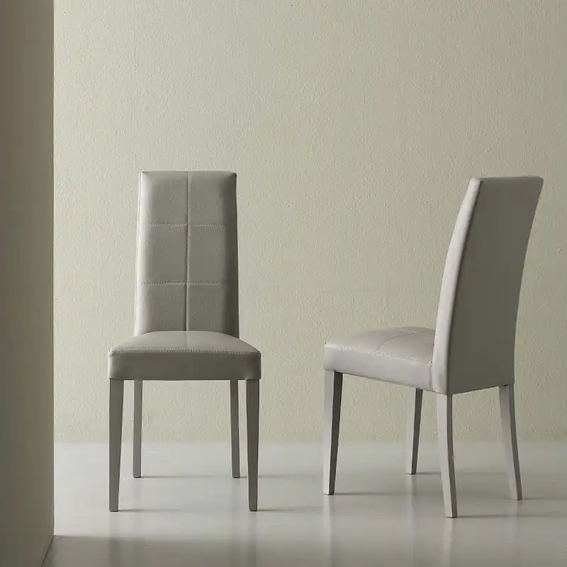 20 sillas Nora de cuero ecológico para proyectos comerciales | Kasa-Store
