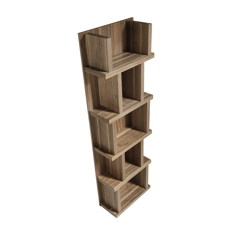 Librería Angel Cerdà modelo 3024 estructura en madera chapada en nogal - Sala de estar