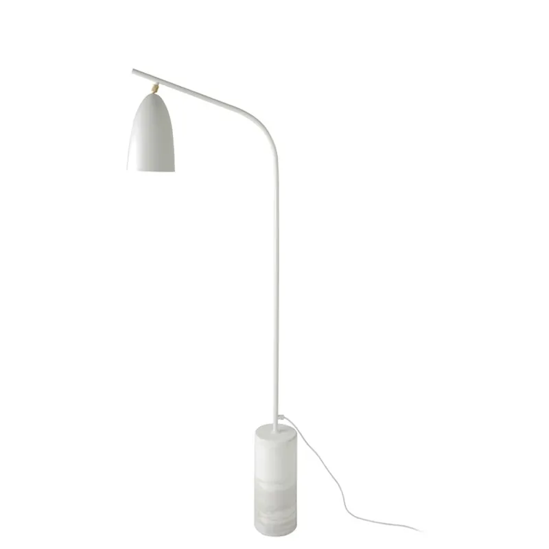 Lámpara de pie Angel Cerda con base de mármol Calacatta - Iluminacion