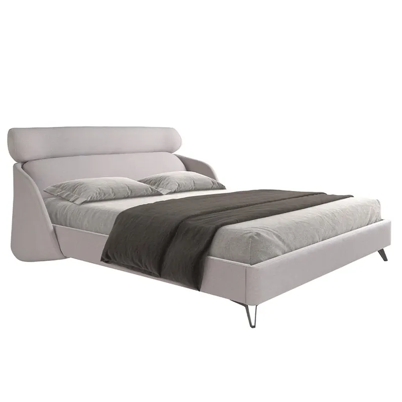 Cama doble Angel Cerda 7161 tapizada en tejido con somier incluido - zona de dormir