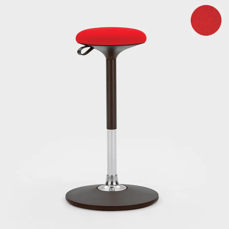Taburete Viganò Shake con asiento acolchado y regulable en altura - Sala de estar