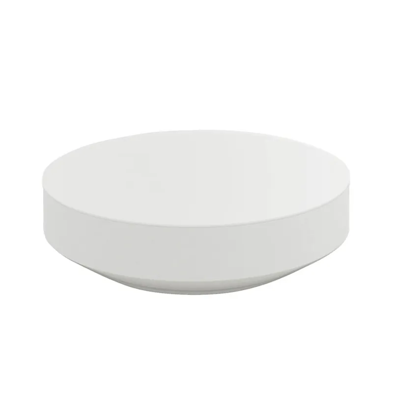 Mesa baja Vondom Vela diámetro 120 cm en polietileno mate 100% reciclable para interior y exterior - Mueble de jardin