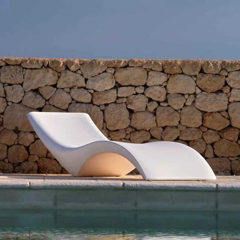 Tumbona de exterior My Your Cloe en Poleasy resistente a los rayos UV - Mueble de jardin