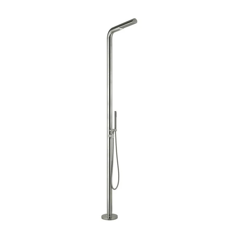 Columna de ducha Sphera para piscinas en acero inoxidable 316 cepillado - Mueble de jardin