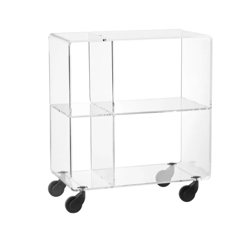 Carro multiusos Emporium Andy con ruedas de cristal acrílico - Objetos y accesorios
