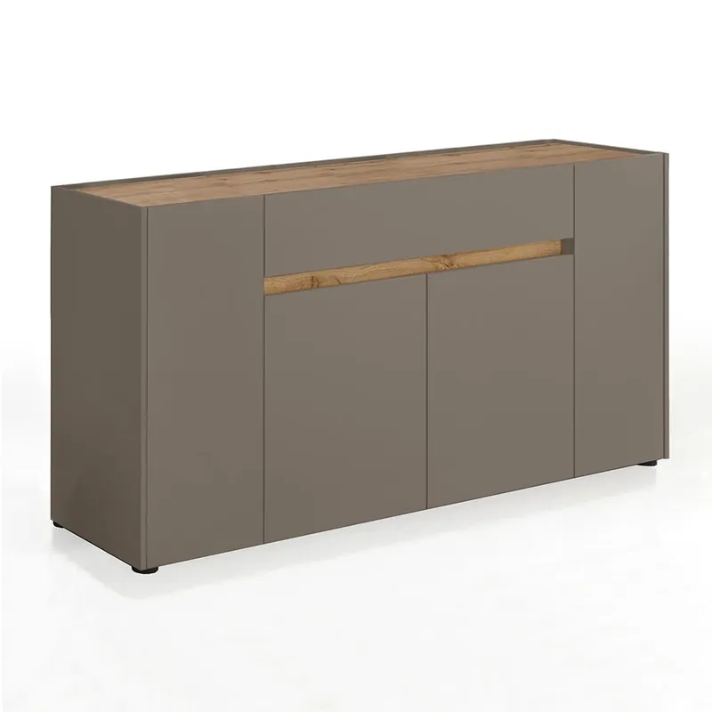 Aparador Cardiff Wood de OresteLuchetta apto para oficinas o salones disponible en dos acabados diferentes - Sala de estar