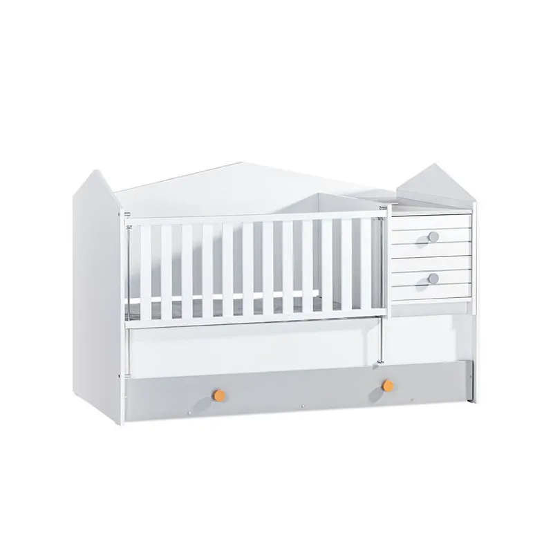 Cama convertible de la línea Bird con 2 cajones y cómoda debajo de la cama. - zona de dormir