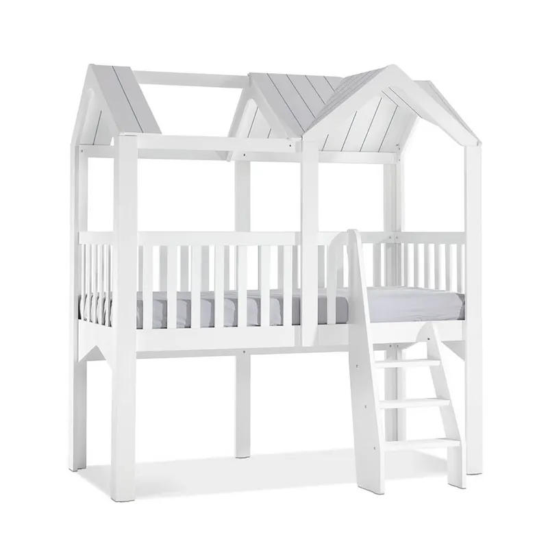 Cama individual de la Línea Miami en melamina certificada - zona de dormir
