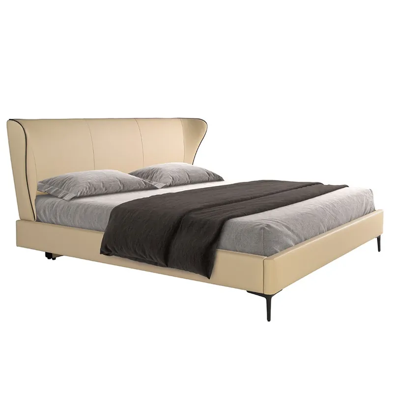 Cama doble Angel Cerda 7157 adecuada para dormitorios de lujo - zona de dormir