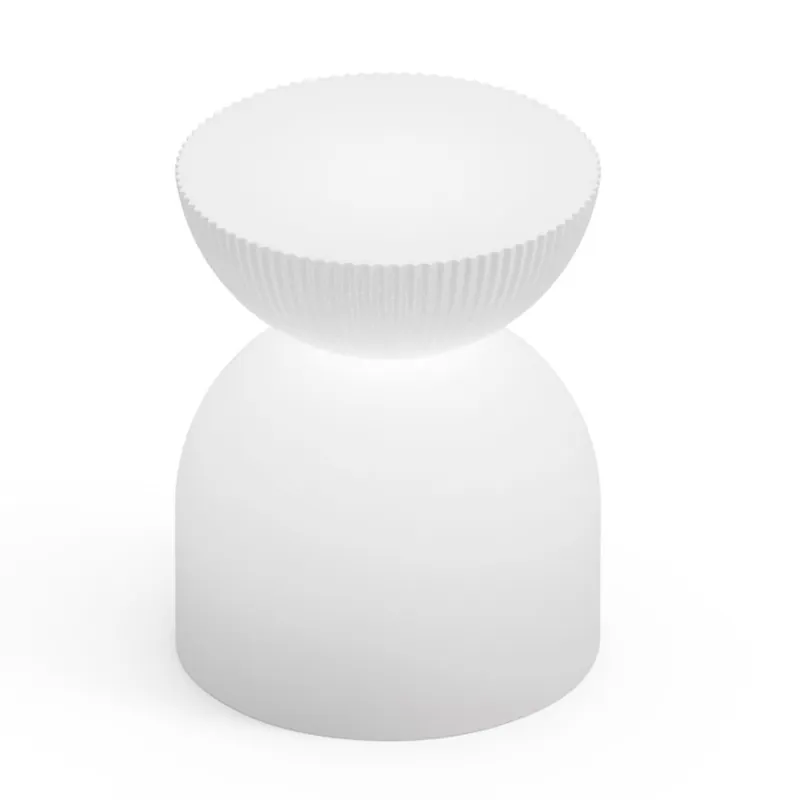 Taburete Lyxo Illo de polipropileno con LED integrado para uso interior y exterior - Mueble de jardin