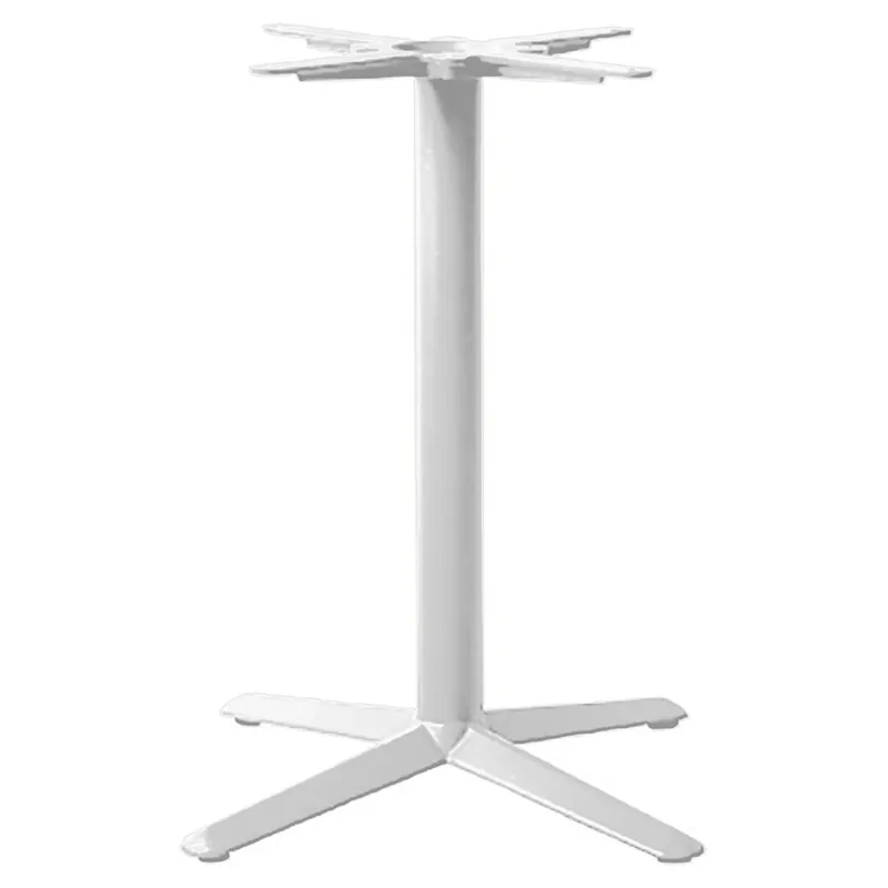 Base de mesa de hierro fundido y acero de 4 radios 60x60 cm, con o sin tablero - Negocio