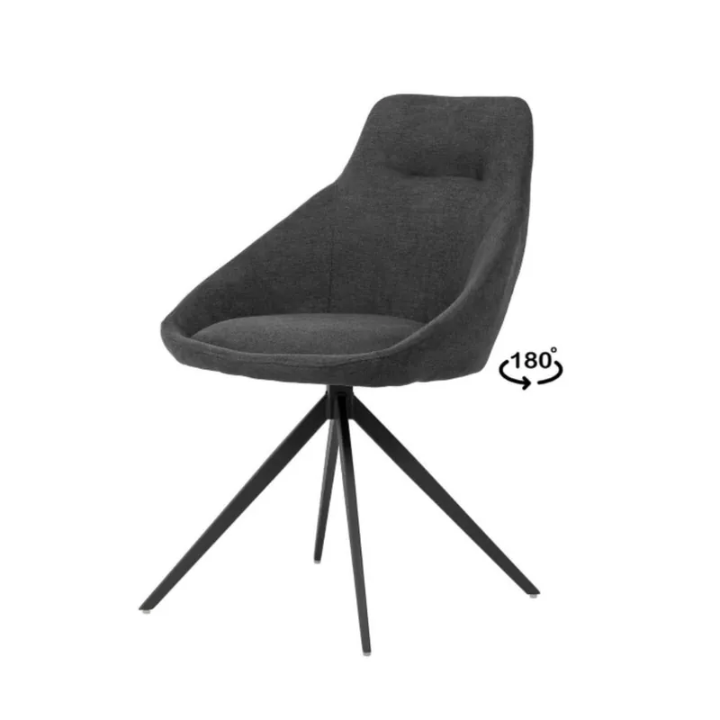 Silla Somcasa Celia con asiento giratorio y acolchado - Sala de estar