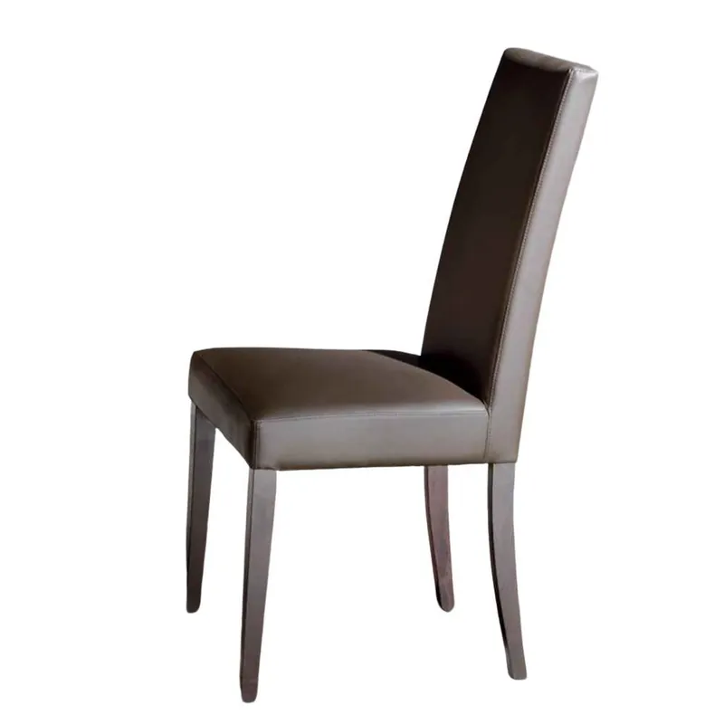 Silla moderna Vertigo Slim de piel sintética – La Seggiola - Sala de estar