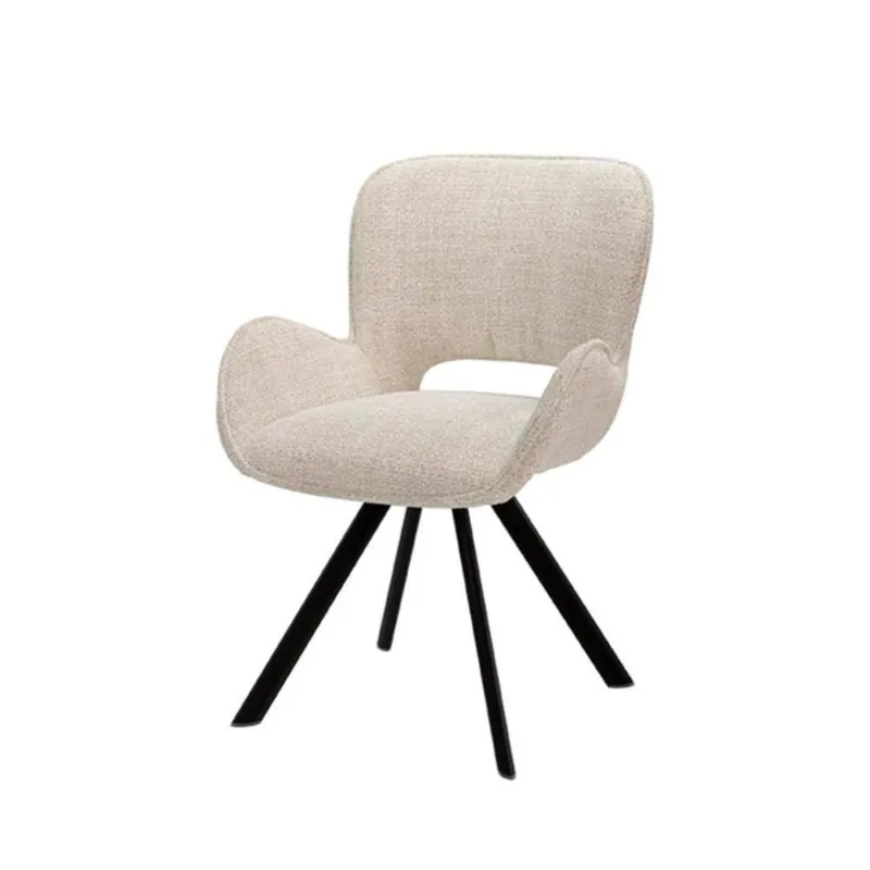 Silla Somcasa Astrid con reposabrazos y respaldo tapizado - Sala de estar