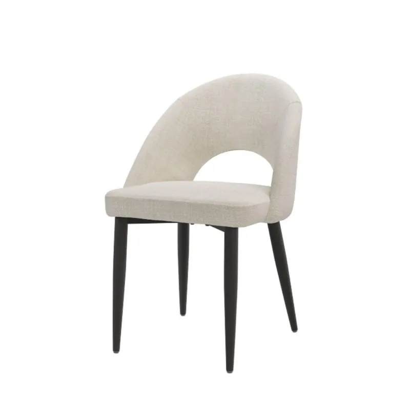 Silla Doris de Somcasa con respaldo curvo y acolchado - Sala de estar