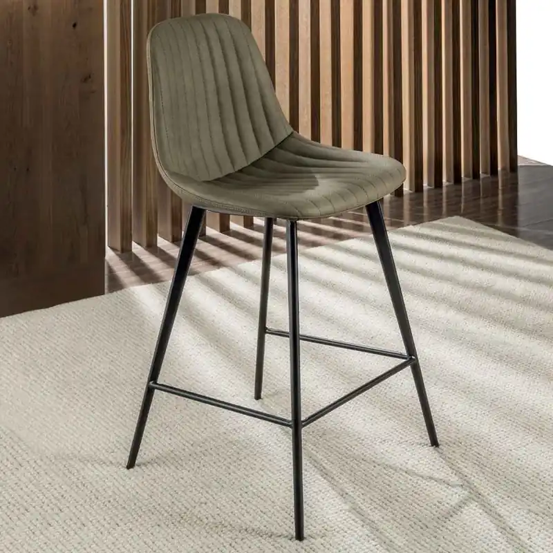 Taburete Cinquecento en ecopiel – La Seggiola - Sala de estar