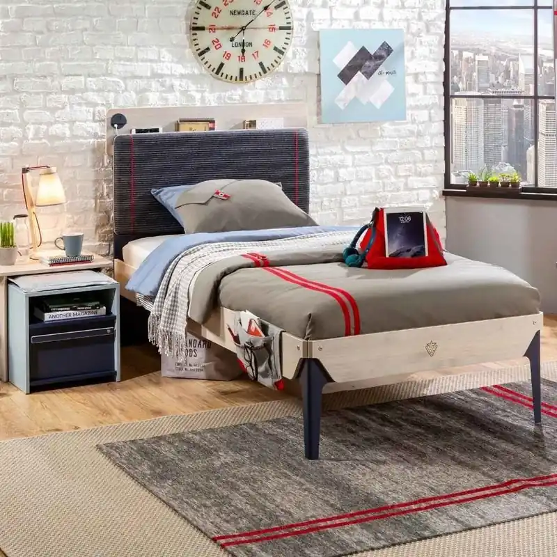 Cama Cilek Trio disponible como cama individual o doble, para habitaciones infantiles. - zona de dormir