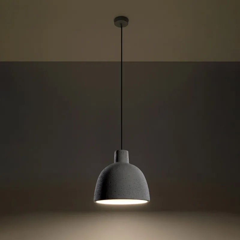 Lámpara colgante Damaso de Sollux en hormigón gris - Iluminacion