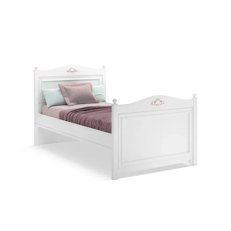 Cama individual o queen Cilek Rustic White para niñas - zona de dormir