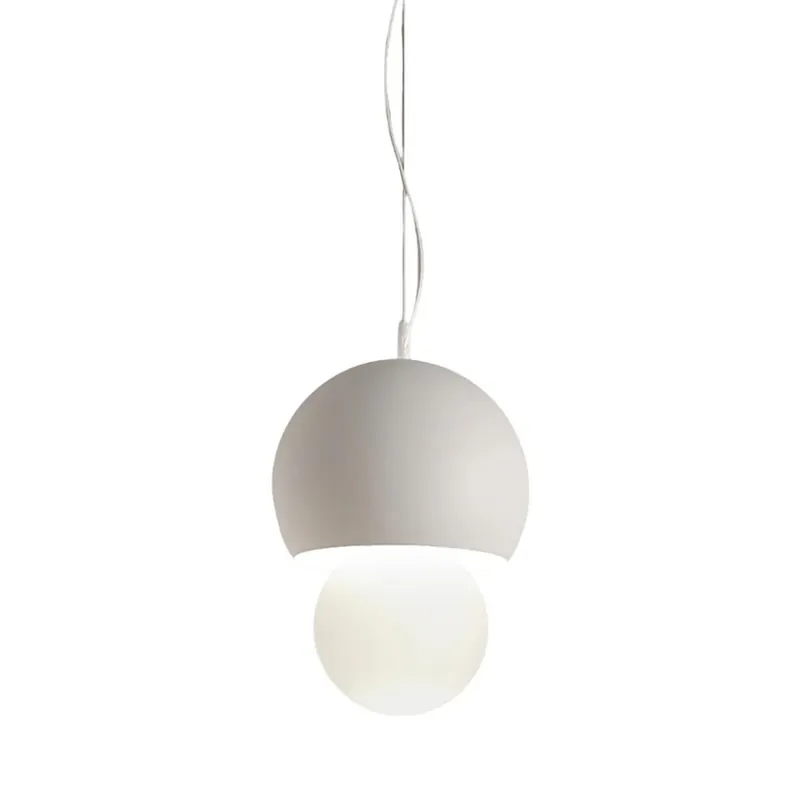 Lámpara colgante Karman Triluna en cristal y aluminio adecuada para cocina o salón. - Iluminacion