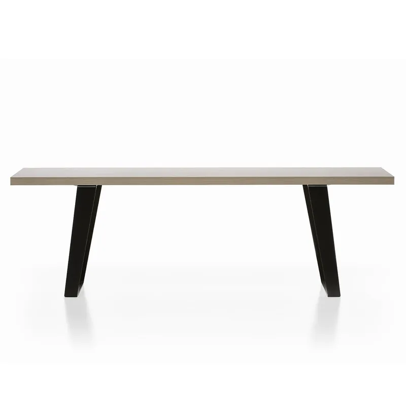 BBB Italia Japan Steel con tablero de madera en acabado Roble Canadiense y patas de metal pintado de negro en dos tamaños - Sala de estar
