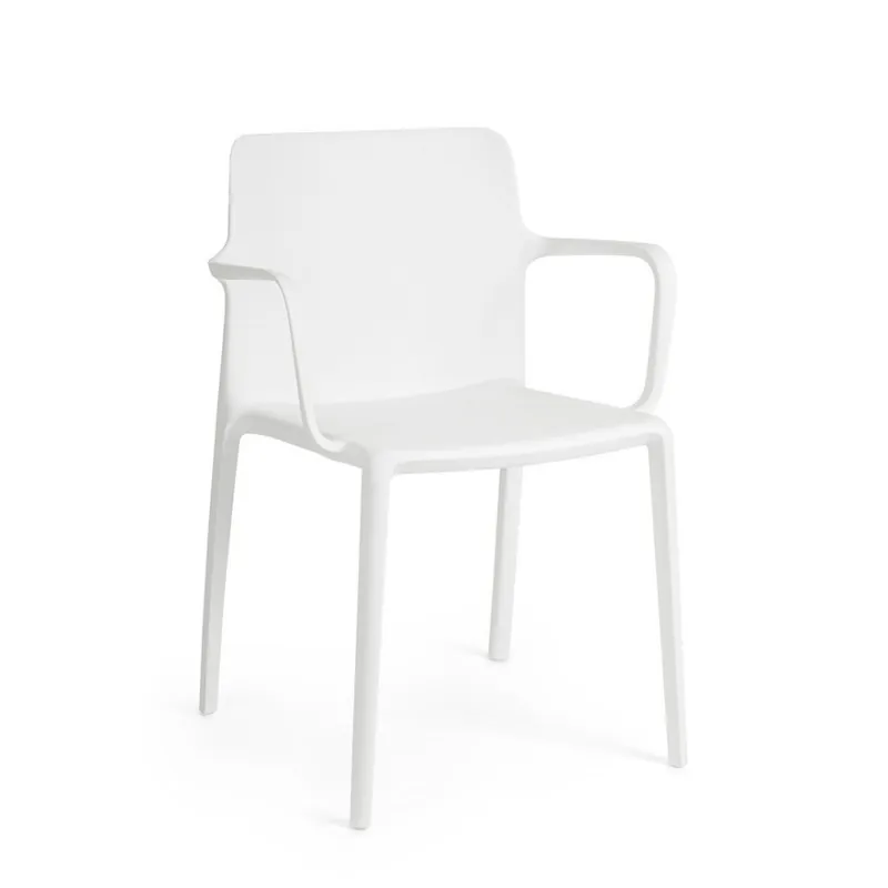 Silla de jardín Bizzotto Chloris fabricada íntegramente en polipropileno. - Mueble de jardin