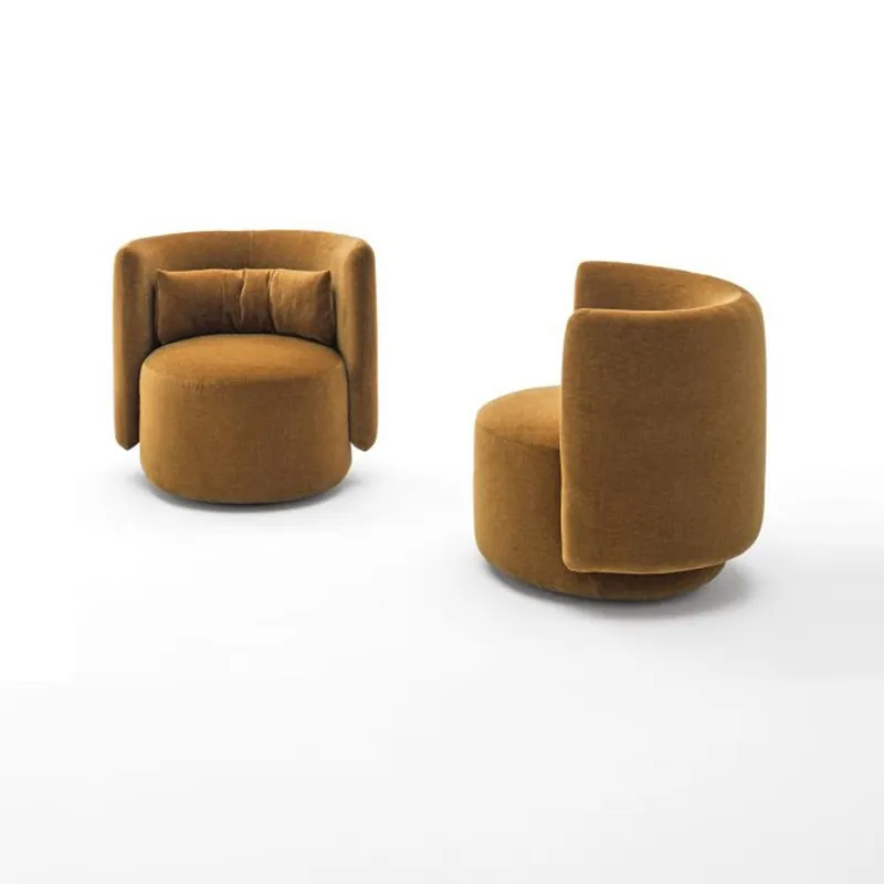 Sillón de tela Aerre Italia Jess en versión fija o giratoria con cojín incluido - Sala de estar