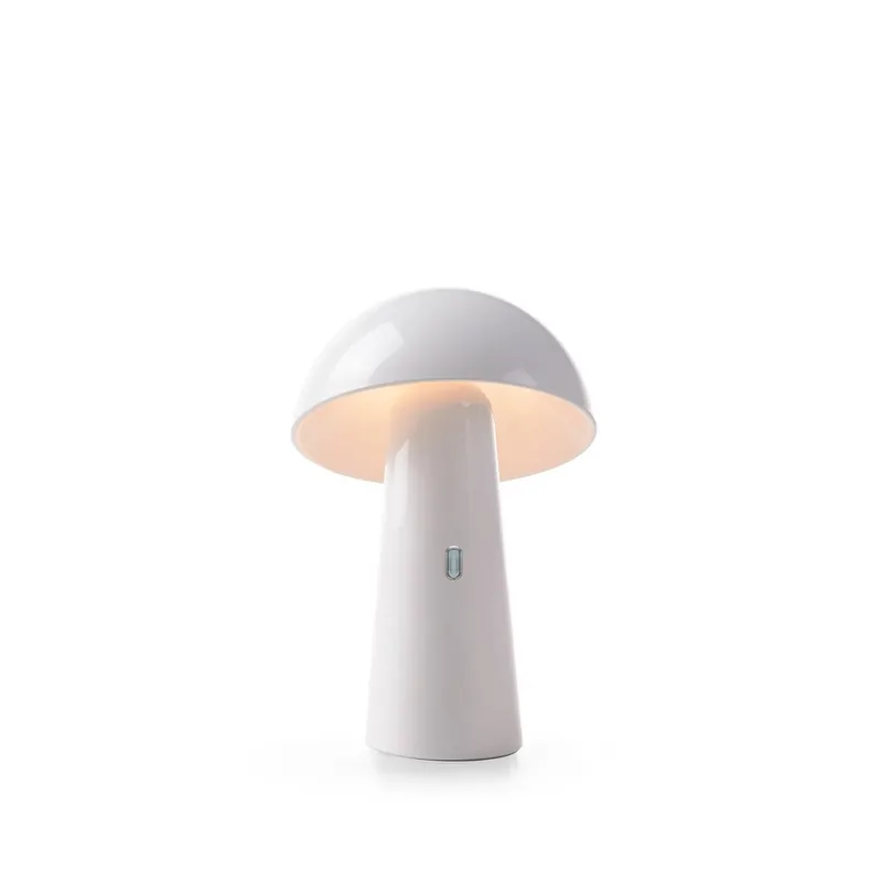Lámpara de mesa recargable New Garden Shitake con difusor orientable, para interior y exterior - Mueble de jardin