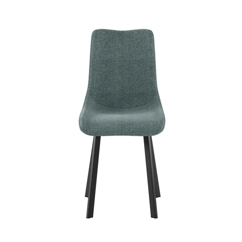 Silla tapizada Stones Iris en tela de fácil limpieza y estructura pintada - Sala de estar