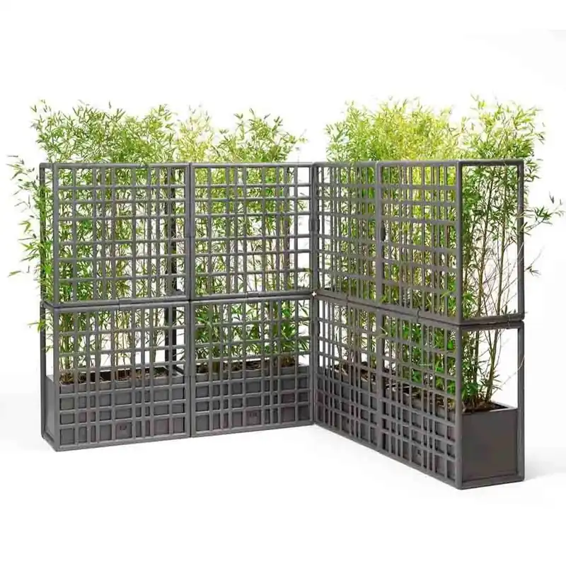 Panel divisorio modular para exterior Nardi Sipario en plástico regenerado con jardinera autorriego - Mueble de jardin