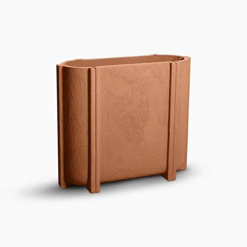 Jardinera de exterior Serralunga Cassero disponible en tres acabados - Mueble de jardin