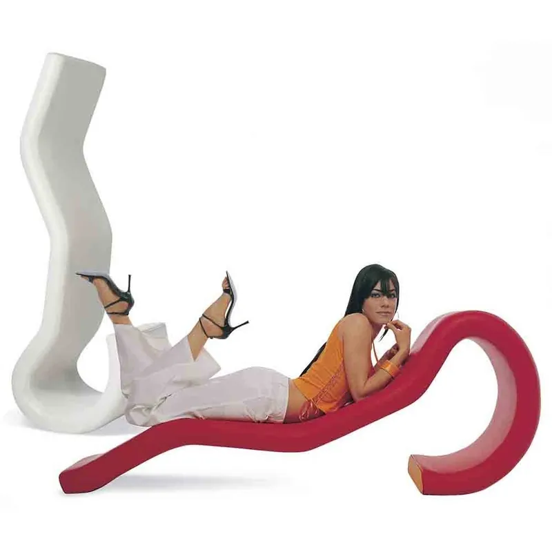 Chaise Longue Ercolina de Paolo Grasselli adecuada para interior y exterior - Mueble de jardin