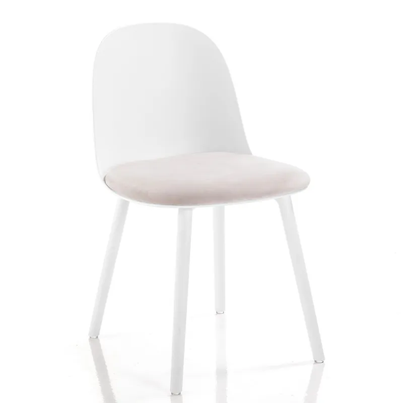 Silla Tomasucci Jade acolchada y revestida en microfibra - Sala de estar