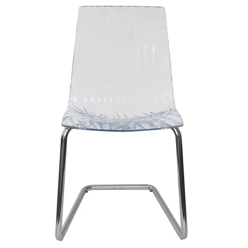 Silla Grandsoleil Calima con estructura de acero y carcasa transparente - Sala de estar