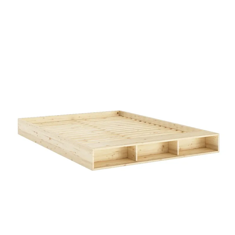 Cama tatami estilo japonés Merge de Karup Design con práctico espacio de almacenamiento en el espacio para los pies, disponible - zona de dormir
