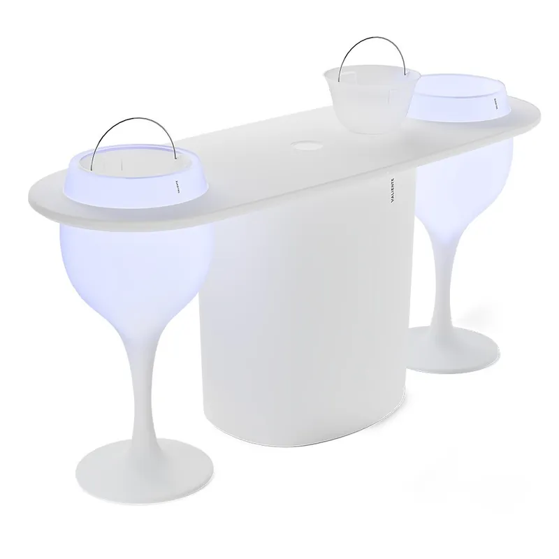 Barra de bar Valiente Bar Pro LED RGB de polietileno - Mueble de jardin