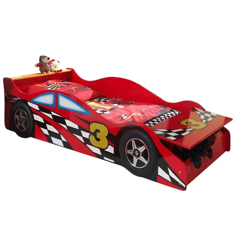 Cama en forma de coche de carreras de Fórmula 1 - zona de dormir