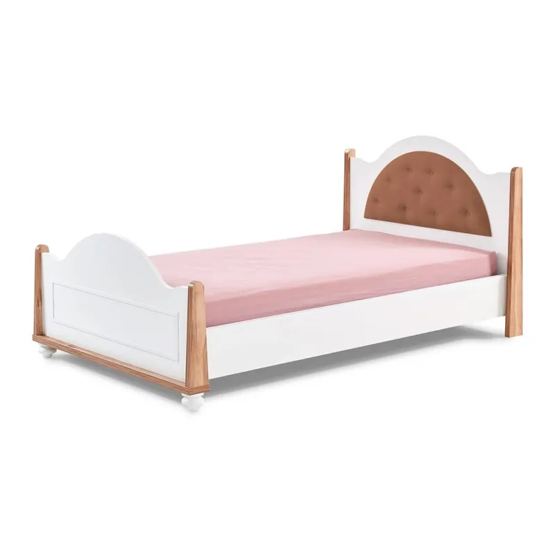 Cama individual romántica Tiffany para niñas - zona de dormir