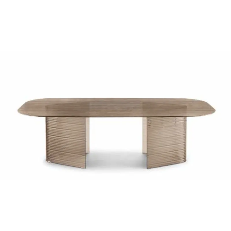 Preciosa mesa de diseño de cristal - Capodarte