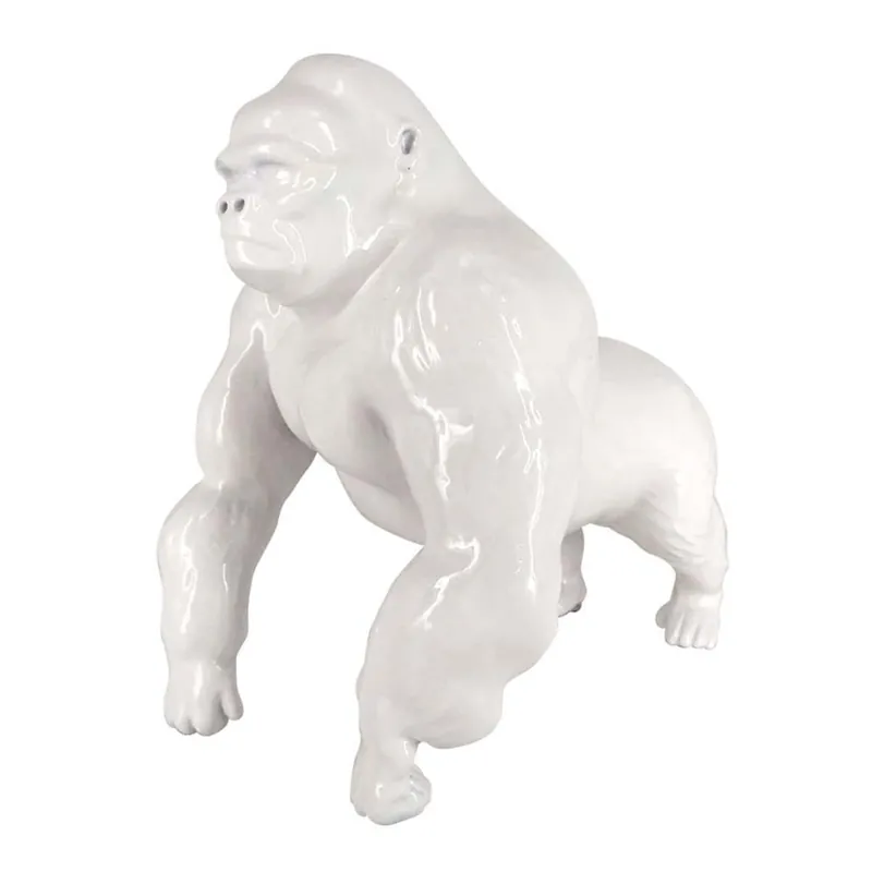 Escultura de gorila pintada a mano - Juliarte